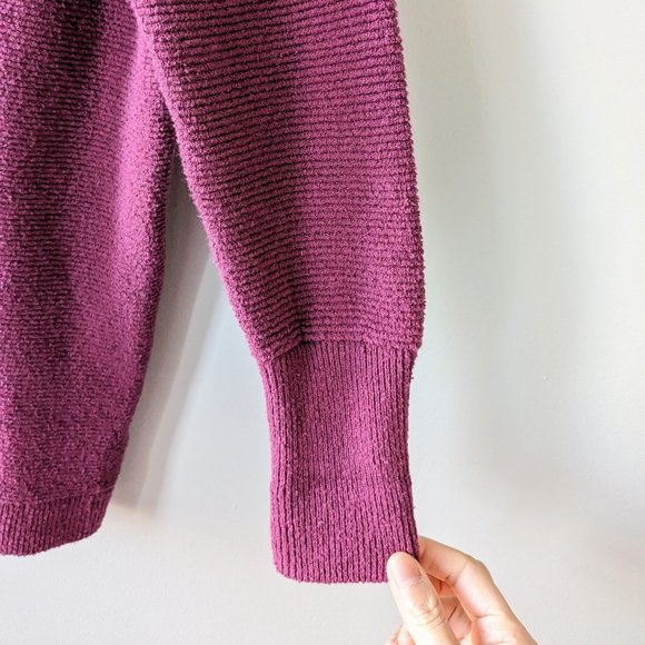 Free People Ottoman Slouchy Sweater in Mulberry - Picture 6 of 7